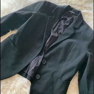 Express black jacket suit coat